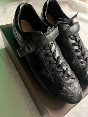 Louis Vuitton Globe Trotter Empriente Leather Sneakers Size 15